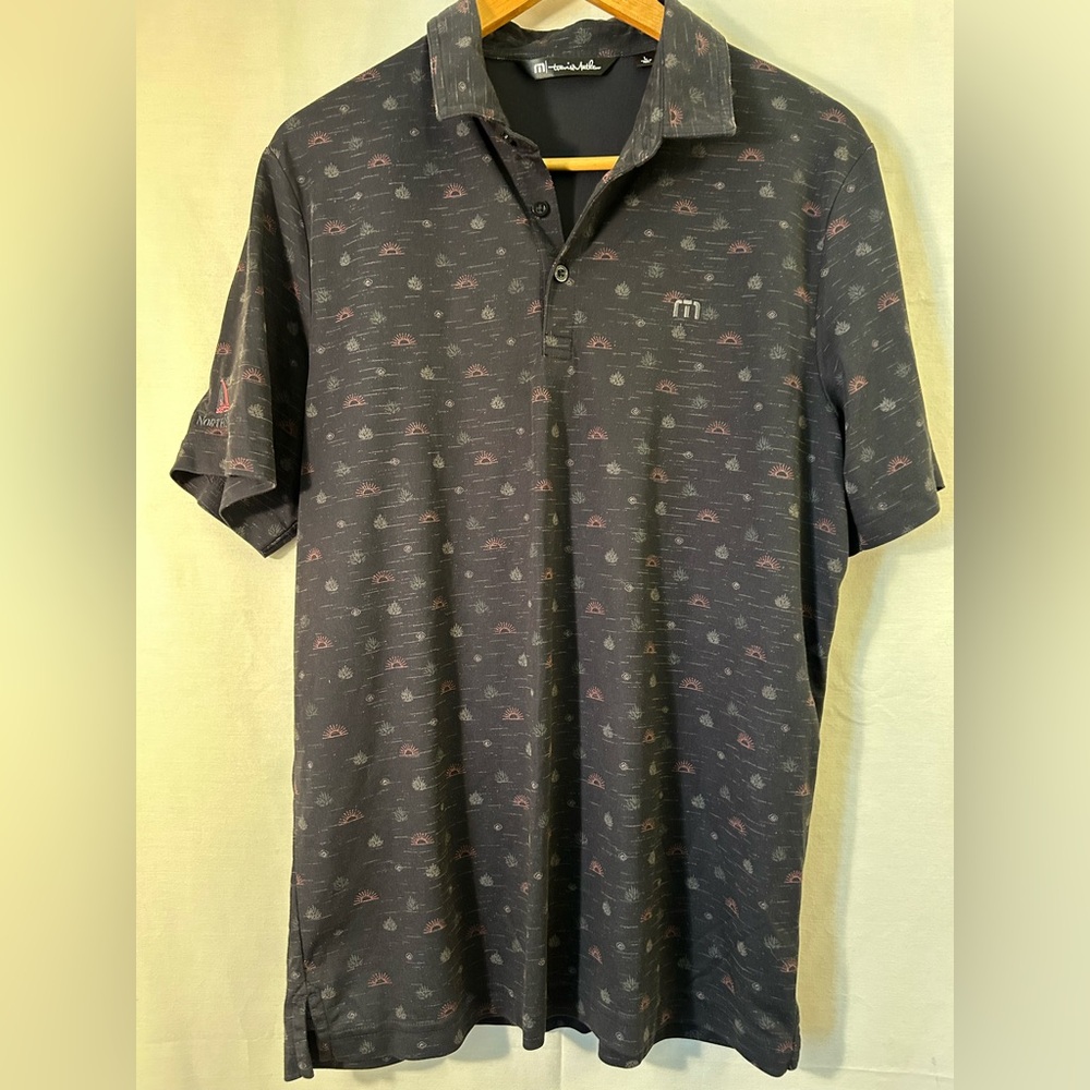 Travis Mathew Golf Polo North Stone Country Club Emblem Size L